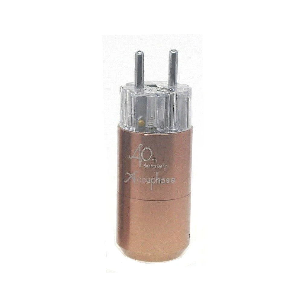 1pcs EU male plug Accuphase 40th Schuko золото родий разъем питания IEC commector для усилителя CD плеер ЦАП кабель питания MATIHUR US/EU версия - Цвет: 1pcs EU male plug