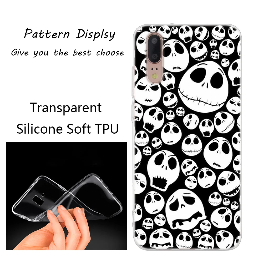 Мягкий силиконовый чехол Jack skellington для huawei P30 P20 P10 P9 P8 Lite P30 P20 Pro Mini P Smart Plus Модный чехол