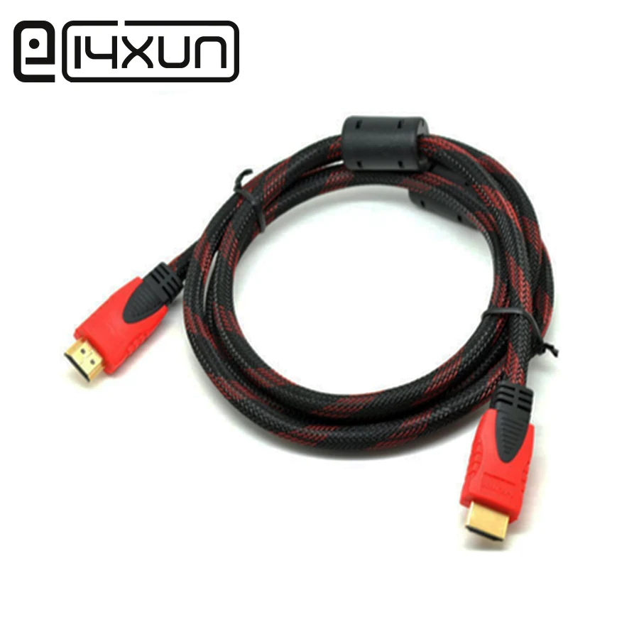 EClyxun 1 шт. 5 м HDMI штекер к штекеру Кабельный адаптер удлинитель шнур для HDTV проектор
