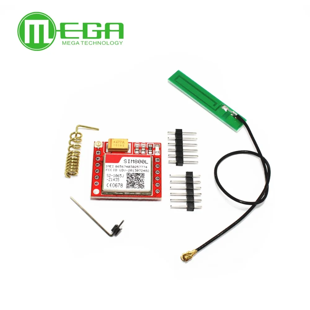 !! Самый маленький SIM800L GPRS GSM модуль карта MicroSIM Core плата четырехдиапазонный TTL