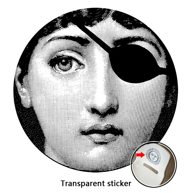 NO.57-84 дизайнер Fornasetti обои такие же, как прозрачные наклейки для украшения гостиной 1 шт - Цвет: 80
