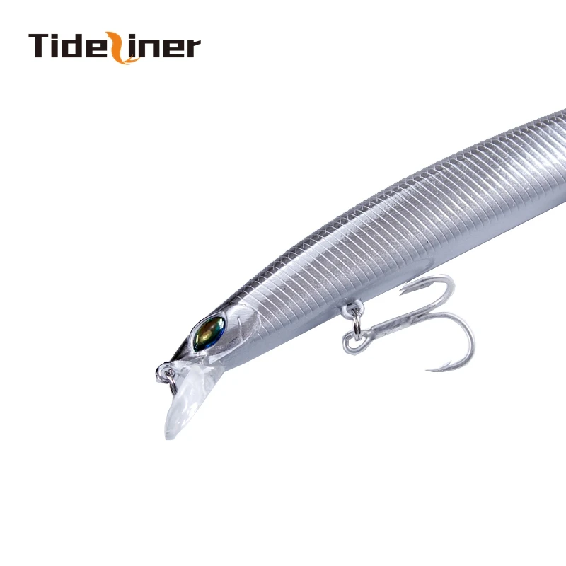Tideliner minnow fishing lure with 6# VMC hooks large 155mm 19g artificial hard bait bass culter tackle | Спорт и развлечения