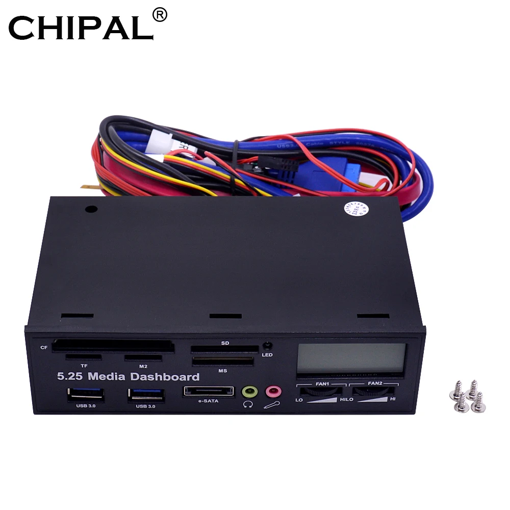 CHIPAL Многофункциональный USB 3 0 Передняя панель 5 25 &quotМедиа приборная мм аудио e SATA MS