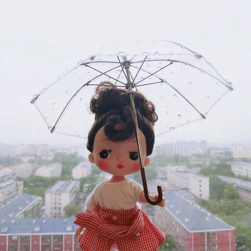 1 шт. 1/6 прекрасный прозрачный зонт для кукольного домика Blyth Holala Barbi Azone BJD