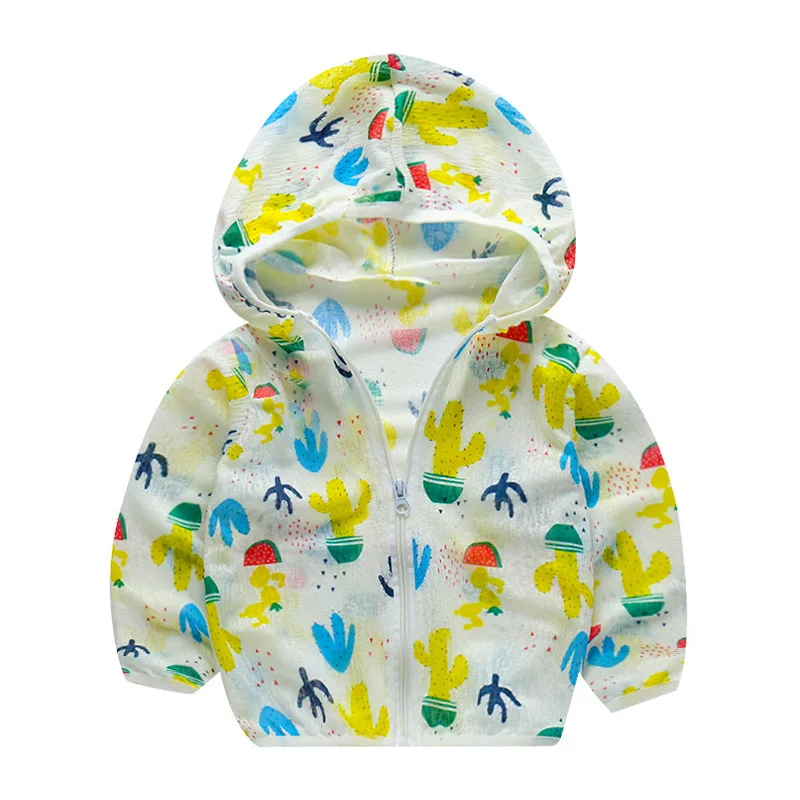 Летняя Пляжная куртка BibiCola водонепроницаемая с капюшоном для маленьких
