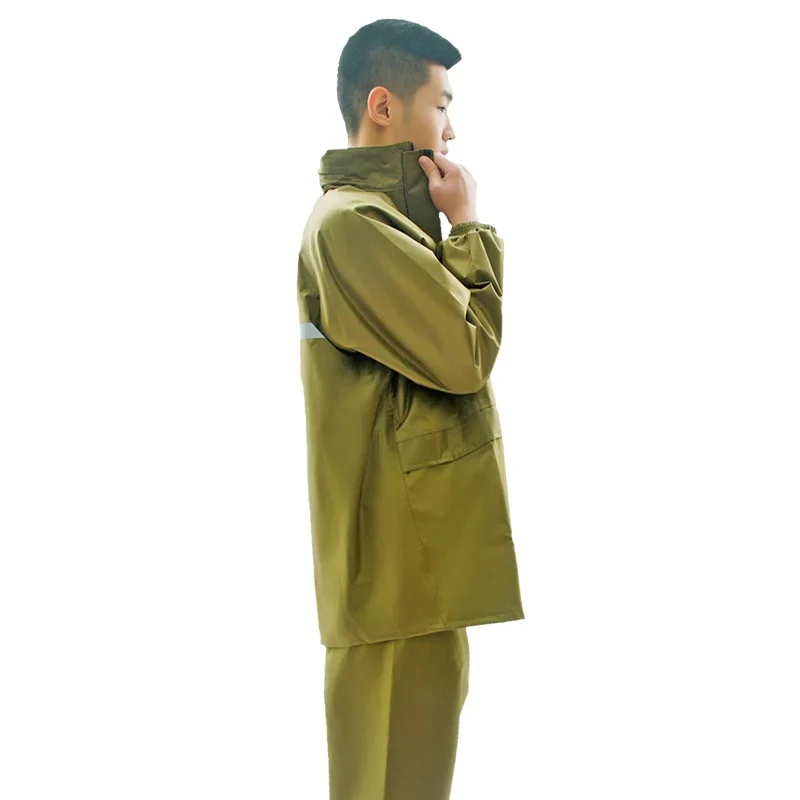 Новый Уличный холщовый желтый дождевик и брюки спортивная одежда для верховой