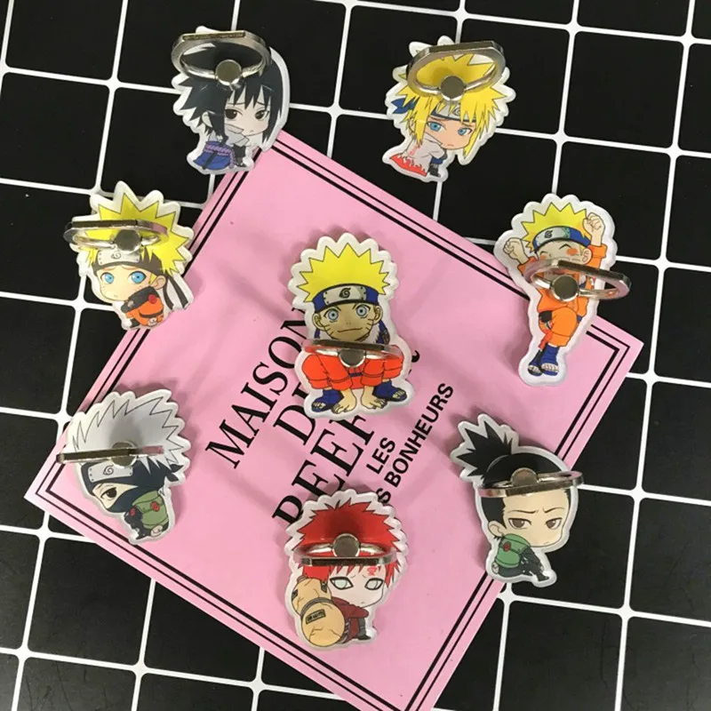 Модель из мультфильма рисунок 360 градусная металлическая палец кольцо Мобильный