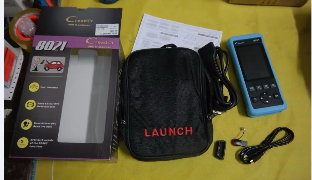 Diagauto Launch DIY сканер CReader 8021 полный OBD2 диагностический OBD + ABS SRS Oil EPB BMS SAS DPF|scanner obd|obd2