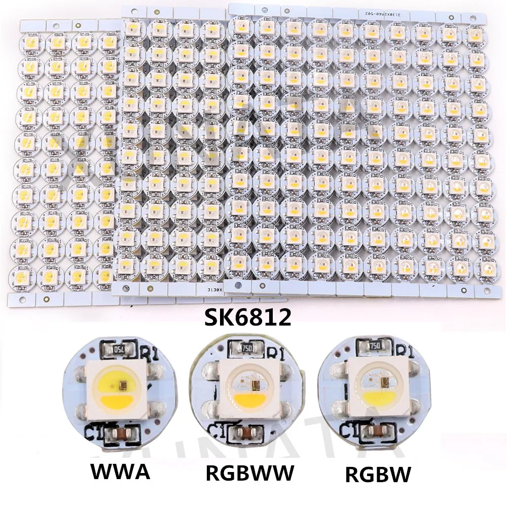Светодиодный 4-контактный чип WS2812B WS2812 10 ~ 1000 шт. плата радиатора и DC5V 5050 RGB WS2811 IC