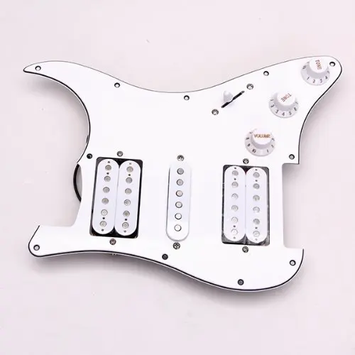 SEWS загружен Prewired электрогитара Pickguard пикапы 11 Отверстие HSH белый | Спорт и