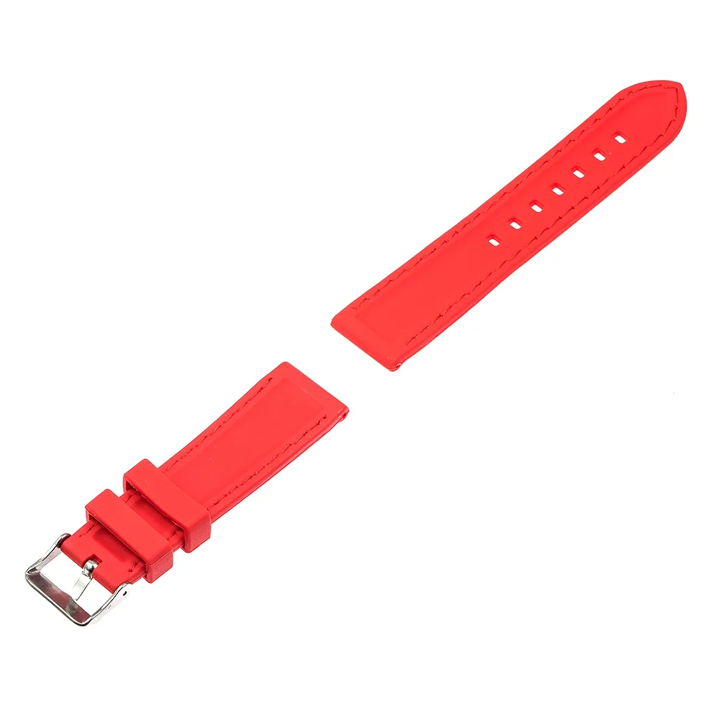 Ремешок силиконовый для часов Pebble Time Round 20 мм резиновый браслет с пряжкой из