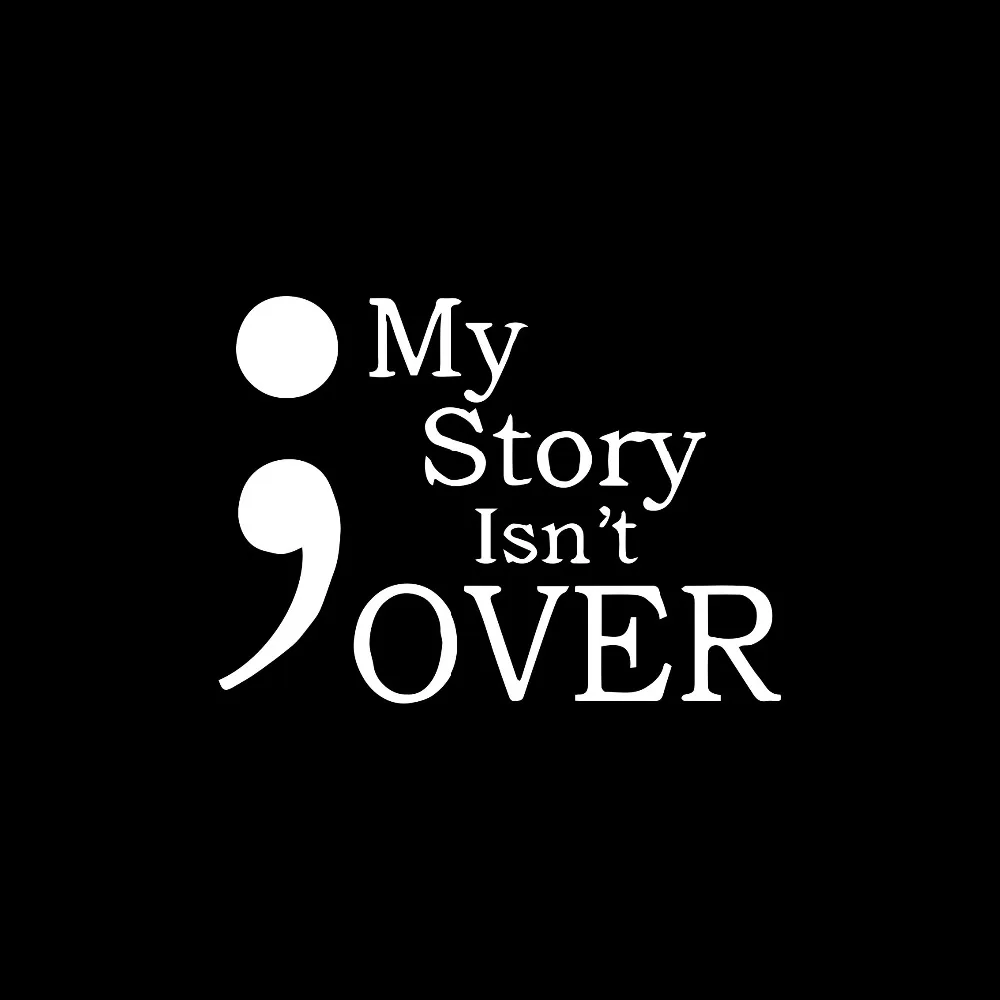 Креативные модные графические автомобильные наклейки Semicolon наклейка на бампер