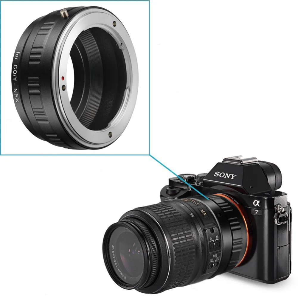 Neewer Contax линза Zeiss крепление адаптер подходит sony A7 A7S/A7SII A7R/A7RII A7II A3000 A6000 A6300 NEX-3 NEX-3C