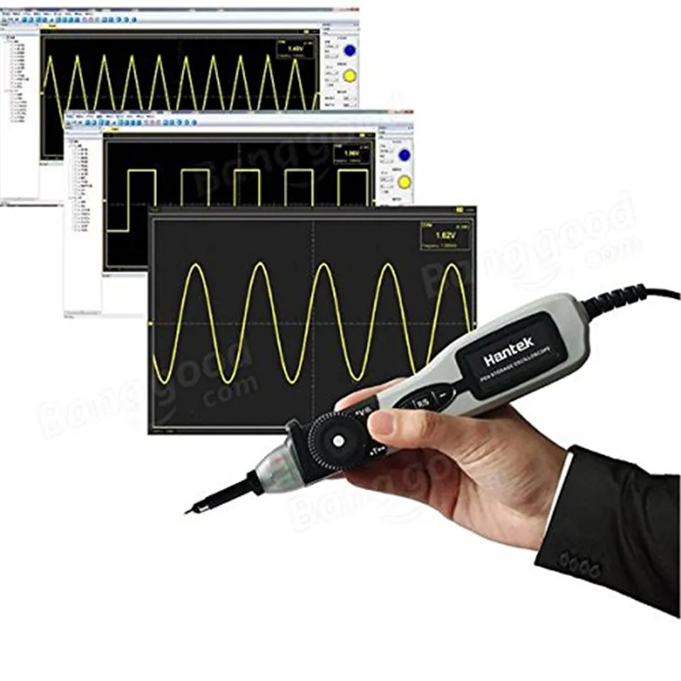 

Hantek Digital Oscilloscope PSO2020 Portable Pen type Storage Handheld Oscilocopio USB PC 1 Channel 20Mhz Diagnostic-tool