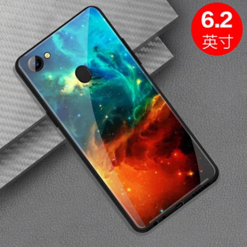 Чехол для OPPO F7 чехол со звездным небом из закаленного стекла OPPOF7 F 7 защитный