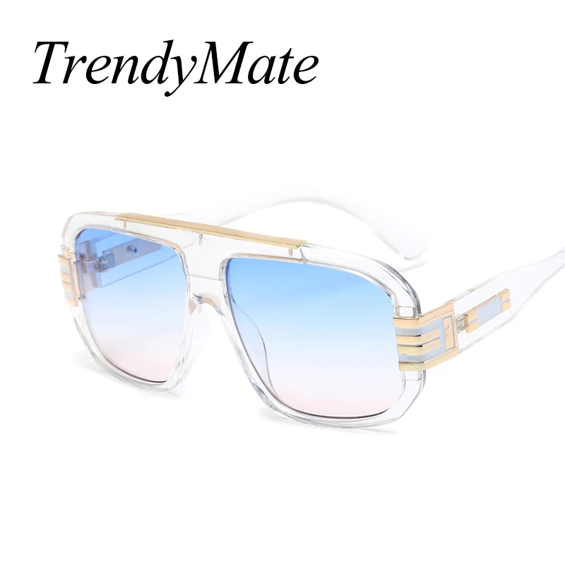 2017 Для Мужчин's Солнцезащитные очки для женщин новые Винтаж негабаритных Рамки