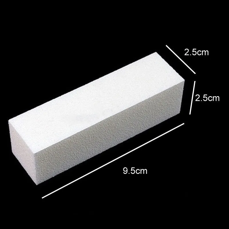 5pcs/lot Nail Buffer Block White Nail Polish Art Tools For Manicure Pedicure Acessorioes Sand Surface Sponge lixa de unha maniku images - 6