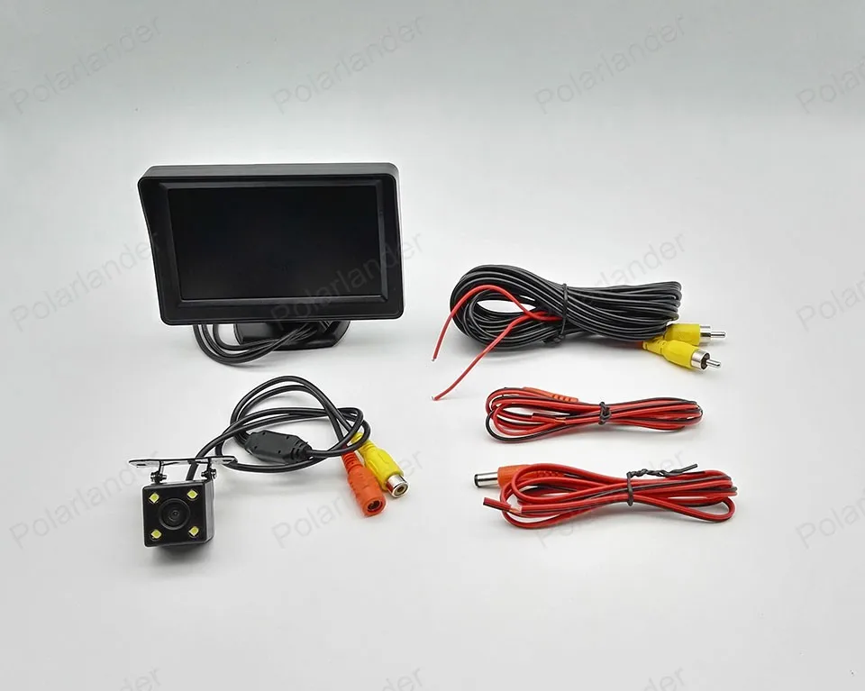 

hot sell Car Reversing Mirror Monitor 4.3 Inch LED display with Night Vision Rear View Camera CCD
