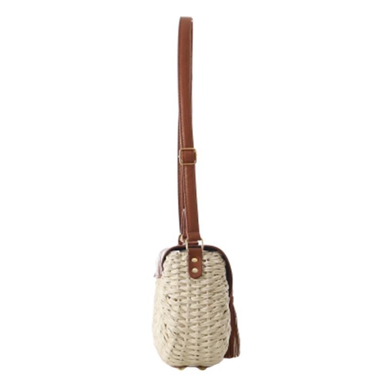 Women INS Popular Handbag Bohemian Bali Rattan Female Beach Straw Bags Vintage Knitted Lady Weave Handmade Shoulder Bag SS0407 | Багаж и
