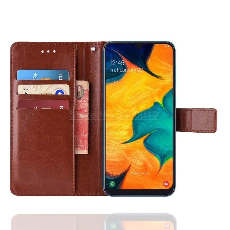 Чехол для Samsung A30 чехол роскошный флип-чехол телефона из искусственной кожи Galaxy A 30