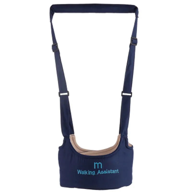 Navy Blue Для детей от 8 до 18 месяцев, двойное использование, ходунки из дышащего хлопка с поясом для малышей, детский Тяговый пояс для защиты, Детская безопасность - Цвет: Navy Blue
