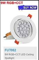FUT068 AC85-265V Milight 2,4 г 6 Вт RGB+ CCT Вай-Фай совместимый смарт светодиодный светильник 2,4G Беспроводной 4-Зона дистанционного управления Android/iOs APP Управление