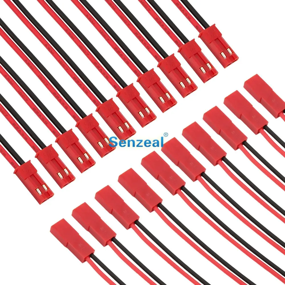 Senzeal 10 пар разъем JST 2 Pin штекер кабель провод для светодиодный лампы полосы