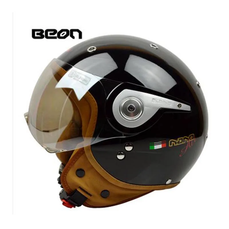 Top quality brand BEON open face 3/4 helmets motorcycle Motorbike Casco Capacete Jet Vintage Retro helmet ECE approved | Автомобили и