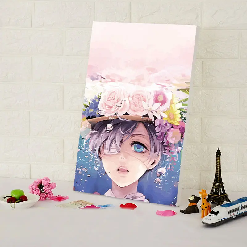 Раскрашивание по номерам Коллекция аниме модульная живопись цифровая краска diy