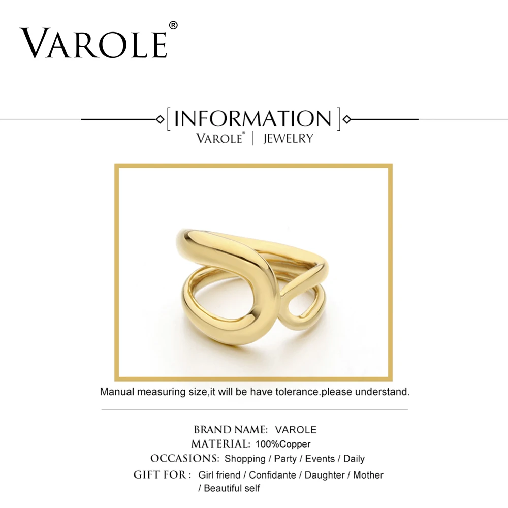 VAROLE Высокое Качество Намотки кольца для женщин модные ювелирные изделия anillos Anel Feminino простой стиль дизайн кольцо