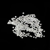 1ct per bag d white color vvs 0 9mm to 2 9mm small melee size moissanite round shape loose stone gemstone for jewelry
