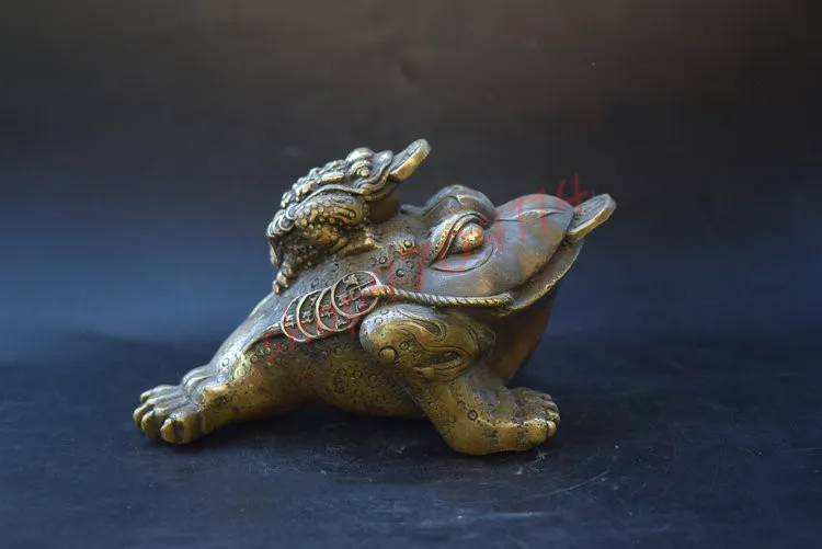 Твердая Чистая медь Золотая жаба мелкие декоративные предметы украшения для