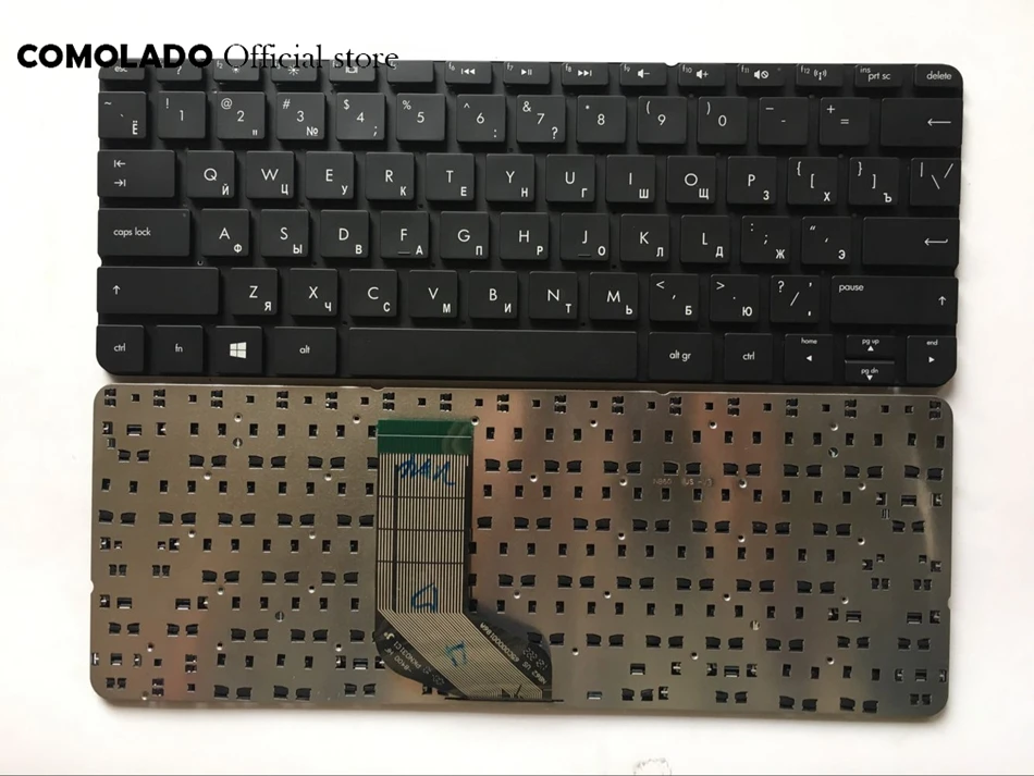 RU Русская клавиатура для HP 410 G1/Pro x2 G1 черная без рамки Клавиатура