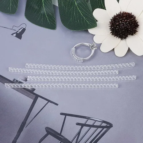 4MM Ювелирные инструменты и оборудование 4 шт./компл. спираль основе кольцо Размеры регулятор гвардии передачи редуктора средство для изменения размера - Цвет: 4MM