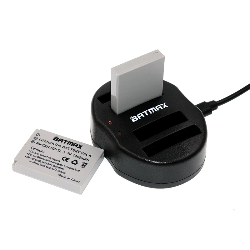 Внешнее зарядное устройство Batmax с двумя USB-портами для Canon IXUS 990 980 860 970 230 30 40 70 75 80 110