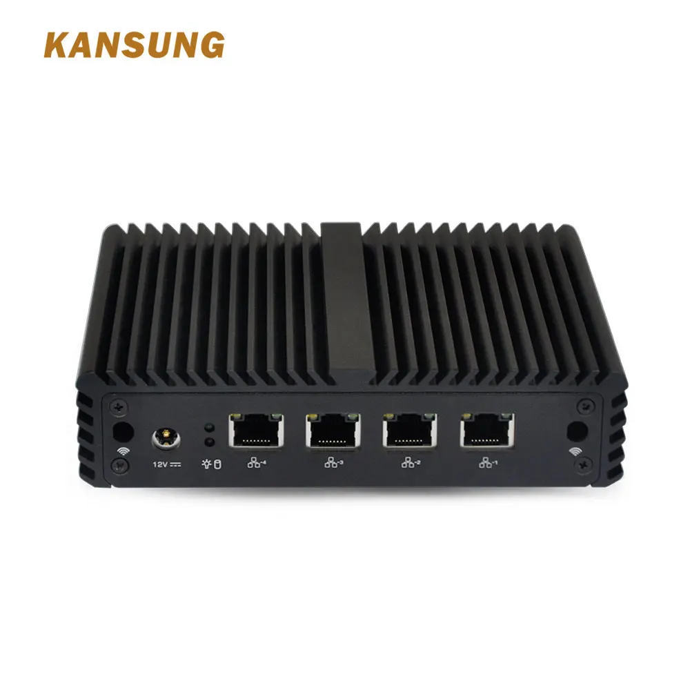 OEM Промышленный Мини ПК серверный компьютер Nano j1900 X86 мини настольный ПК брандмауэр безвентиляторный ПК 4 LAN HTPC ТВ коробка