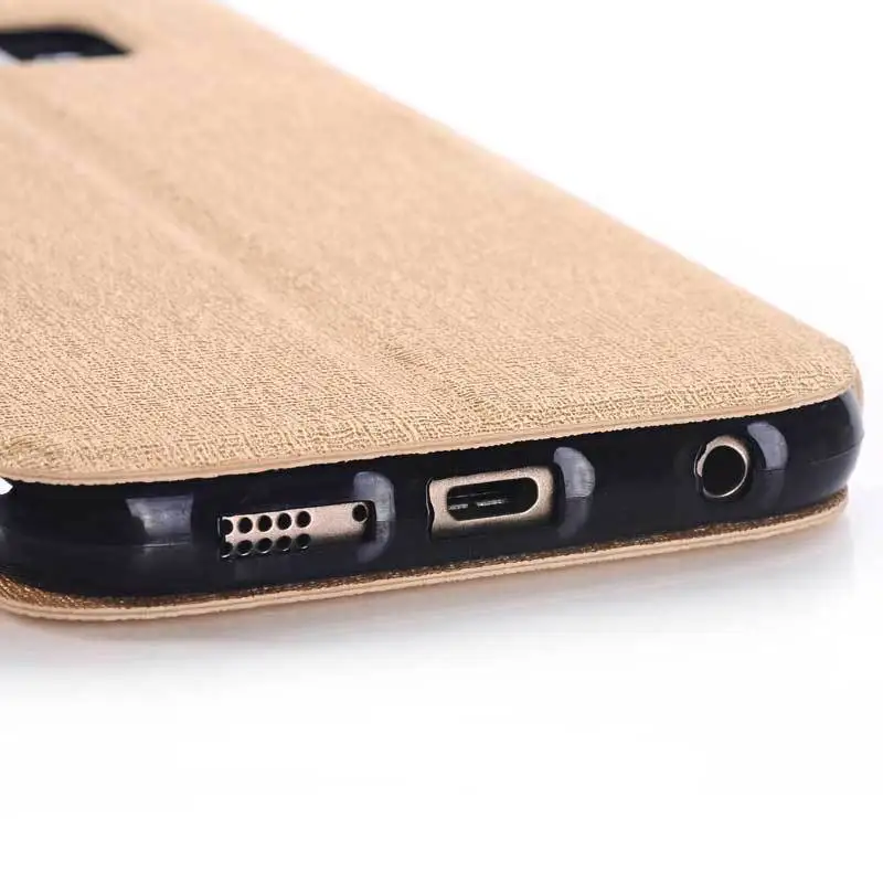 For Galaxy S6 Cases Luxury PU Leather Flip Case Samsung G9200 View Window Full Protective Back Cover |