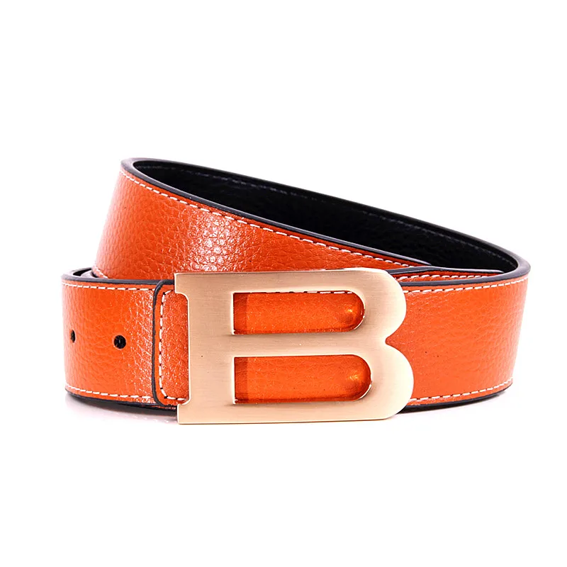 Ремень с пряжкой B высококачественный дизайнерский роскошный ремень от