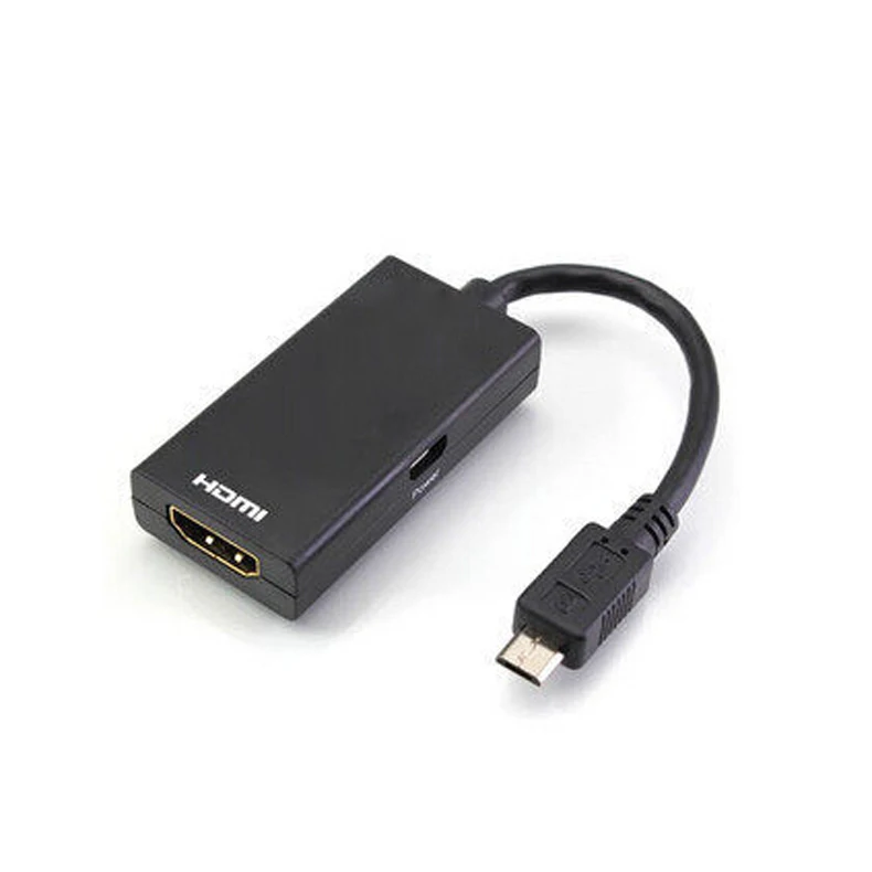 Micro USB MHL к HDMI порту папа 2 Женский 1 в Out сплиттер кабель адаптер конвертер для