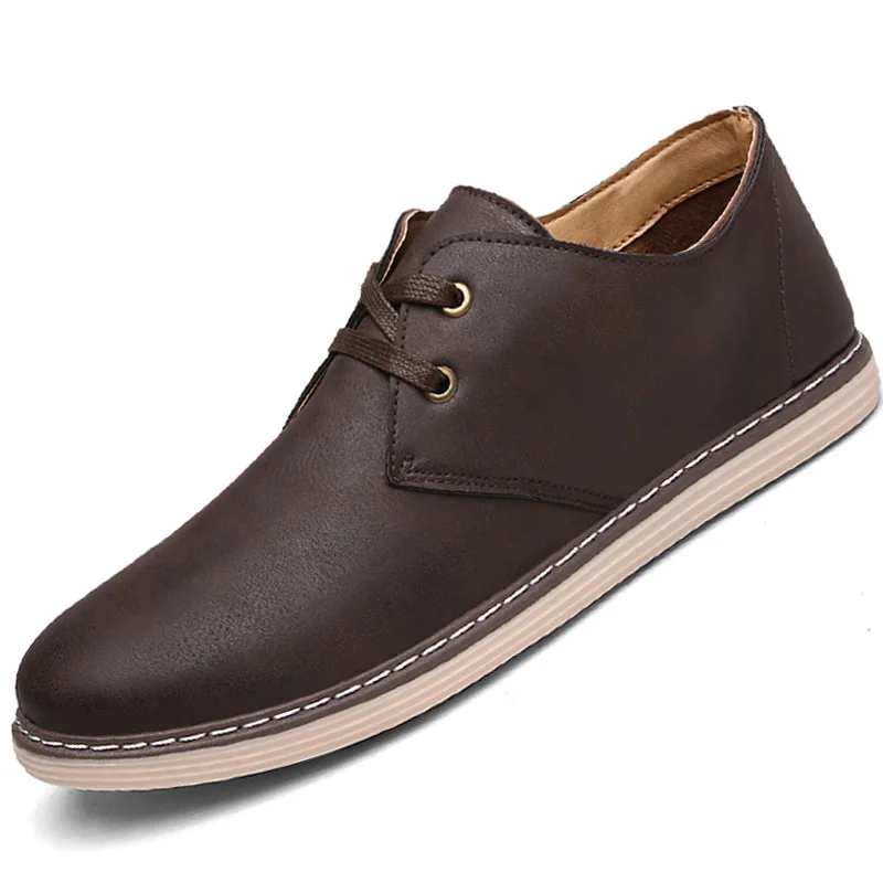 2016 Winter Loafers Men Oxford Flat Shoes brand Moccasins Leather Casual zapatos hombre | Обувь