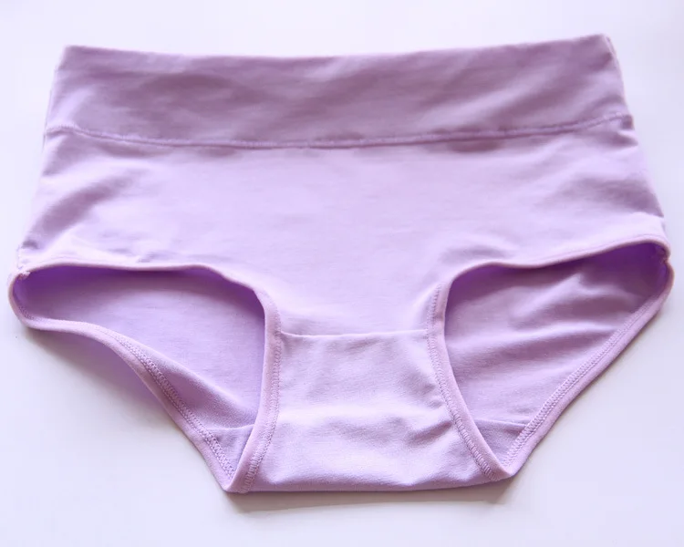 Women 's combed cotton underwear in the waist pure color triangle Womens Underpants |