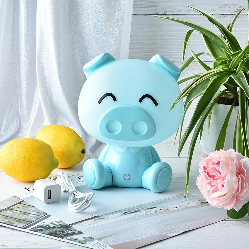 

Touch Pig Lights Cute Baby Bedroom Lamp Night Light LED Night Lamp Bedside Decor Kids Desk Light Christmas Gift Valentine's Day
