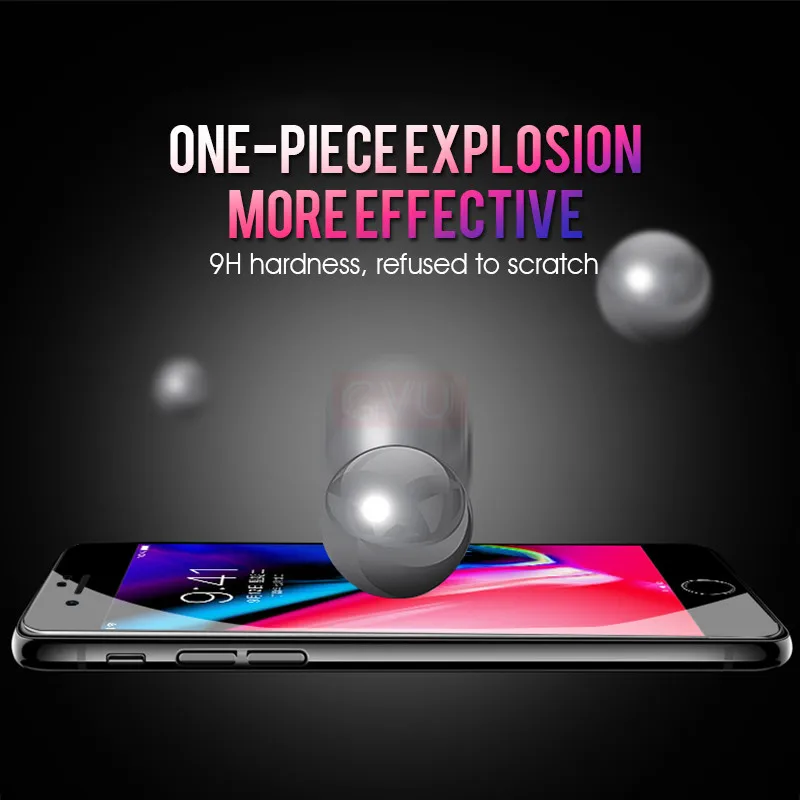 5D полное покрытие протектор экрана для iPhone 6 6s 7 закаленное стекло 8 X стеклянная