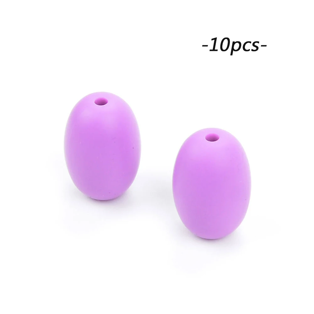 medium purple LOFCA 10 шт./партия виноградный силиконовый бисер ребенок прорезывание зубов игрушечная еда класс силиконовый без бисфенола А жевательное ожерелье аксессуары для кормления - Цвет: medium purple