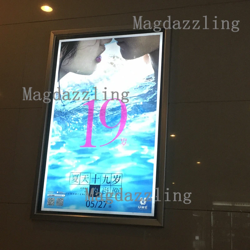 Кино A1 Алюминий светодиодный постер фильма рамки реклама светильник коробка A1|led
