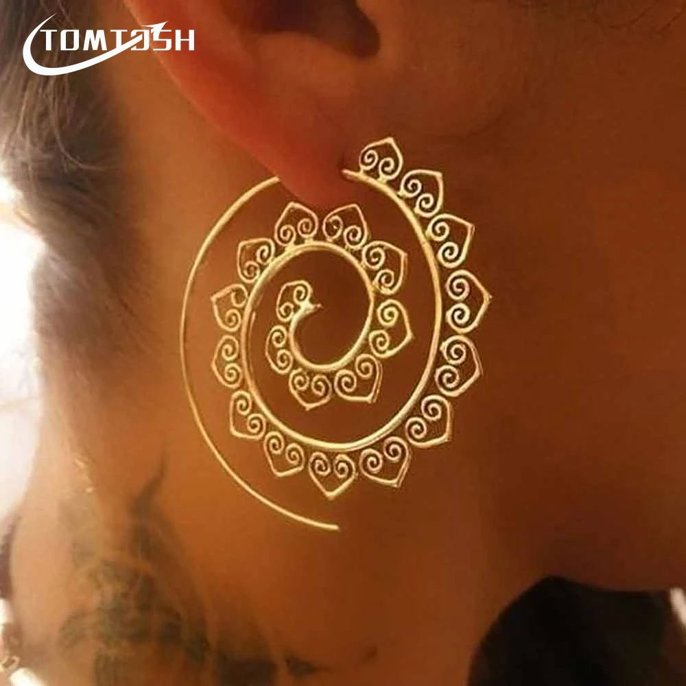 Женские Геометрические сережки FAMSHIN 2 цвета в стиле стимпанк 2017 вечерние