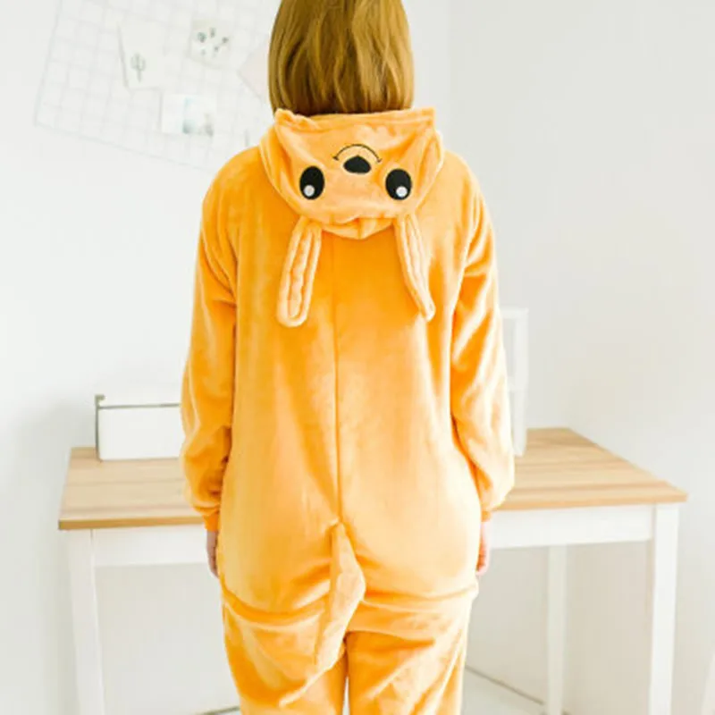 Unisex Adult Pajamas Plush One Piece Kangaroo Animal Costume Homewear | Женская одежда