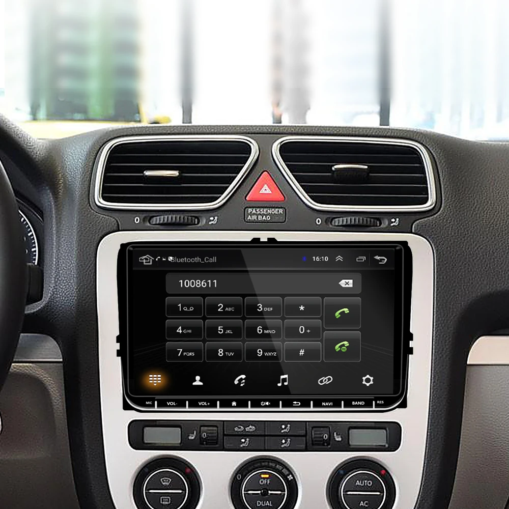Автомагнитола Hikity мультимедийный плеер на Android с 9 &quotэкраном GPS Bluetooth для Passat Golf MK5