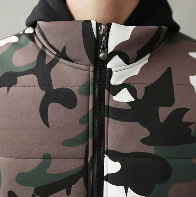 

Rlyaeiz Autumn Tracksuit Men Camouflage Hoodies + Vests + Pants 3 Pieces Sets Men's Sportswear 2017 Winter Casual Sporting Suits