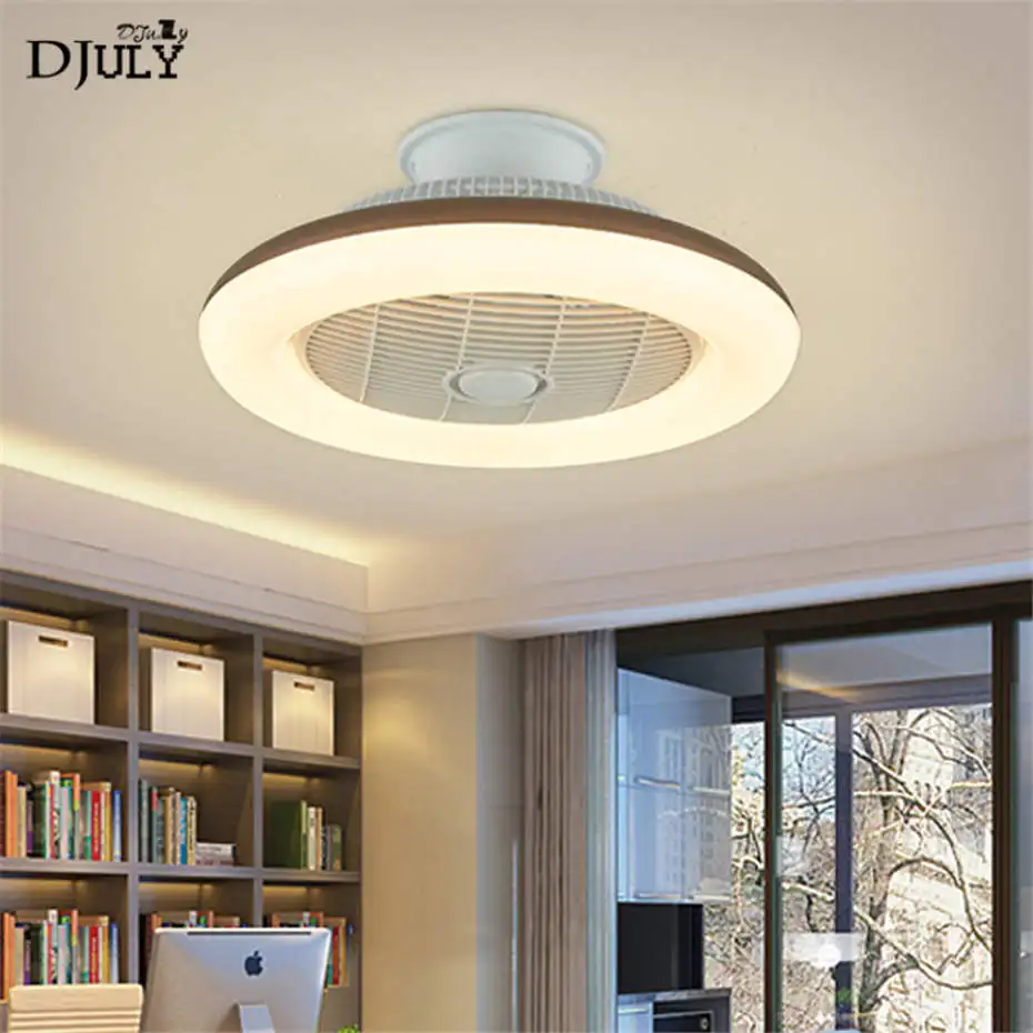 

nordic modern design round Acrylic ceiling fan lamp for living room office indoor lighting fixtures dining room led luminaire